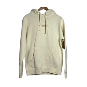 Wild South Summit Hoodie Cream Graphic Logo Sweatshirt Men's S